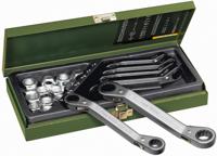 PROXXON Do-ring ratchet set ,reversible,6-piec