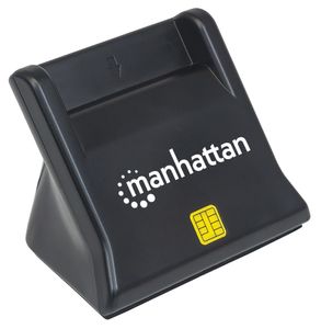 Manhattan 102025 smart card reader Binnen USB 2.0 Zwart