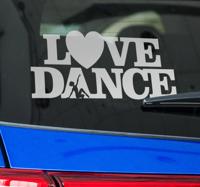 Ik hou van dansen Auto sticker