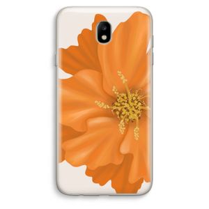 Orange Ellila flower: Samsung Galaxy J7 (2017) Transparant Hoesje