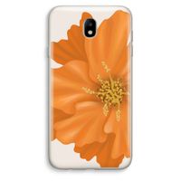 Orange Ellila flower: Samsung Galaxy J7 (2017) Transparant Hoesje