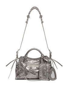 Balenciaga sac cabas Neo Carole XS - Argent