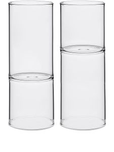 Fferrone Design lot de deux verres à vin Revolution - Blanc