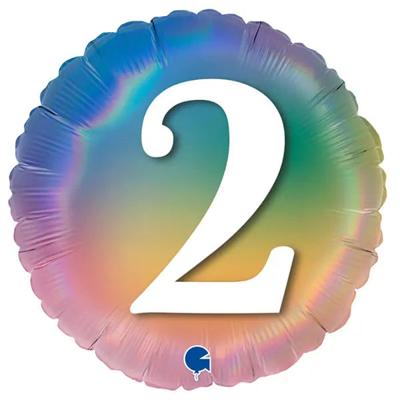 'Ballon 2 jaar holografisch Rainbow' kopen? | FOR YOU GIFTS 'Ballon 2 jaar holografisch Rainbow' kopen? | FOR YOU GIFTS