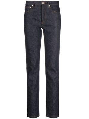 A.P.C. pantalon à coutures contrastantes - Bleu