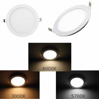 LED paneel rond 15W 240mm inbouw 950, 990, 1130 Lm kleur instelbaar 3000K, 4000K en 5700K dimbaar