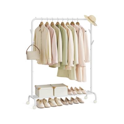 Kledingrek met Wielen en Plank voor Handige Kledingopslag