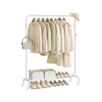 Kledingrek met Wielen en Plank voor Handige Kledingopslag