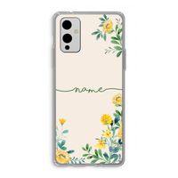 Gele bloemen: OnePlus 9 Transparant Hoesje