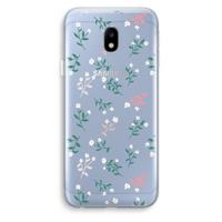 Small white flowers: Samsung Galaxy J3 (2017) Transparant Hoesje - thumbnail