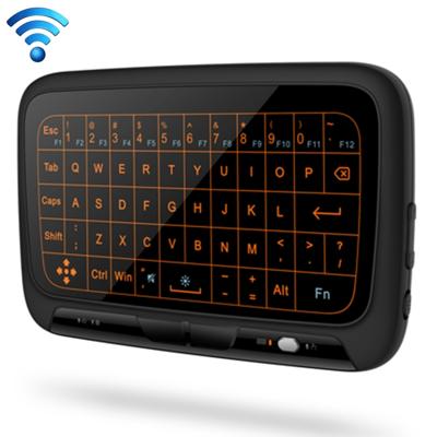 H18 PLUS 2 4 GHz Draadloos Mini toetsenbord volledige Touchpad met verstelbare Backlight(Black) 3-niveau