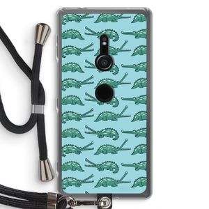 Kroko: Sony Xperia XZ2 Transparant Hoesje met koord