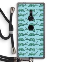 Kroko: Sony Xperia XZ2 Transparant Hoesje met koord
