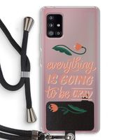 Optimistic flower girl: Samsung Galaxy A51 5G Transparant Hoesje met koord