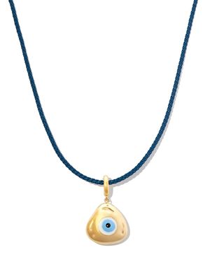 Lauren Rubinski collier en or 14ct à pendentif gravé