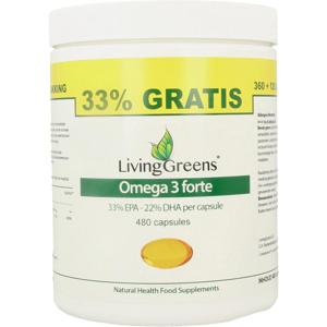 Livinggreens Omega 3 forte voordeelverpakking