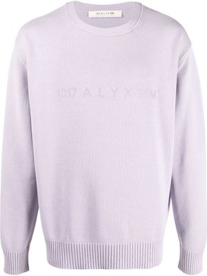1017 ALYX 9SM pull en maille à logo imprimé - Violet
