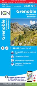 Wandelkaart - Topografische kaart 3335OTR Grenoble | IGN - Institut Gé