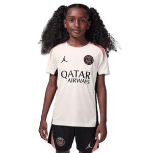 Nike Paris Saint-Germain x Jordan Strike Trainingsshirt 2024-2025 Kids Gebroken Wit Roze Zwart