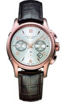 Horlogeband Hamilton H326460 / H001.32.646.555.01 / H001.32.646.595.01 Leder Zwart