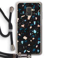 Terrazzo N°11: Samsung Galaxy A8 (2018) Transparant Hoesje met koord