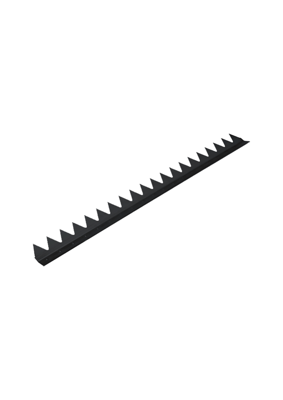 GB anti klimstrip 1000 65x30x46x3mm epoxy zwart etiket | 1 stuk - 17214960