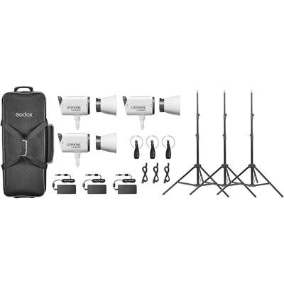 Godox Litemons LA300R RGB LED Video Light 3 Light Kit (wit)