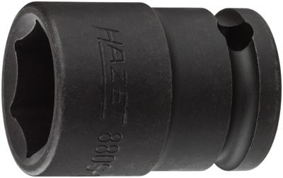 HAZET Krachtdopsleutel 880S-16 · 3/8 inch (10 mm) vierkant hol · Buiten-zeskant-tractieprofiel · SW 16 mm