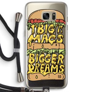 Big Macs Bigger Dreams: Samsung Galaxy S7 Edge Transparant Hoesje met koord
