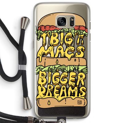 Big Macs Bigger Dreams: Samsung Galaxy S7 Edge Transparant Hoesje met koord