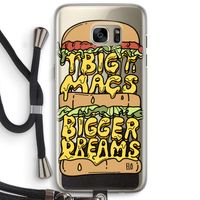 Big Macs Bigger Dreams: Samsung Galaxy S7 Edge Transparant Hoesje met koord