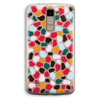 Colored Giraffe: LG K10 (2016) Transparant Hoesje