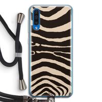 Arizona Zebra: Samsung Galaxy A50 Transparant Hoesje met koord