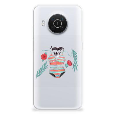 Nokia X10 | X20 Telefoonhoesje met Naam Boho Summer Nokia X10 | X20 Telefoonhoesje met Naam Boho Summer