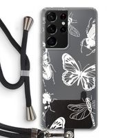 Tiny Bugs: Samsung Galaxy S21 Ultra Transparant Hoesje met koord