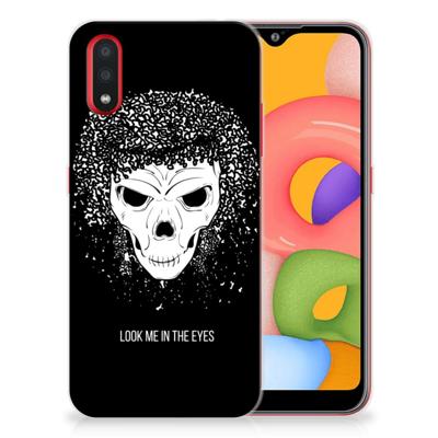 Silicone Back Case Samsung Galaxy A01 Skull Hair Silicone Back Case Samsung Galaxy A01 Skull Hair