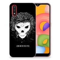 Silicone Back Case Samsung Galaxy A01 Skull Hair