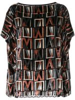 Antonio Marras blouse à logo imprimé - Noir - thumbnail