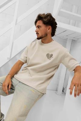 Project X Paris Cœur Brisé T-Shirt Heren Beige - Maat S - Kleur: Beige | Soccerfanshop