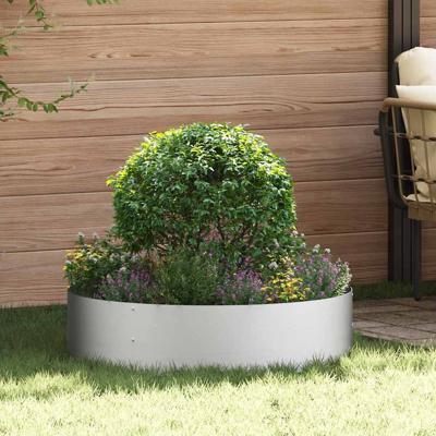 Tuin Bloempot Zilver 80 x 80 x 20 cm Gegalvaniseerd staal