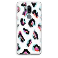 Cheetah color: LG G7 Thinq Transparant Hoesje