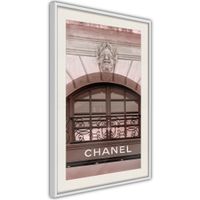 Ingelijste Poster - Chanel Witte lijst met passe-partout