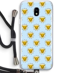 Leeuwenkoppen: Samsung Galaxy J3 (2017) Transparant Hoesje met koord
