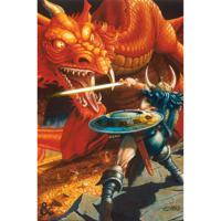Poster Dungeons & Dragons Classic Red Dragon Battle 61x91,5cm - thumbnail