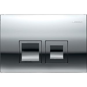 Drukplaat Geberit Delta 25 Square DualFlush Frontbediening Chroom