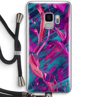 Pink Clouds: Samsung Galaxy S9 Transparant Hoesje met koord