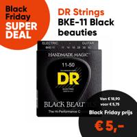 DR Strings BKE-11 Black Beauties Coated Gitaarsnaren (11-50) - Aanbieding
