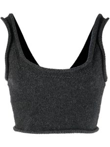 Alexander Wang débardeur crop en laine - Noir