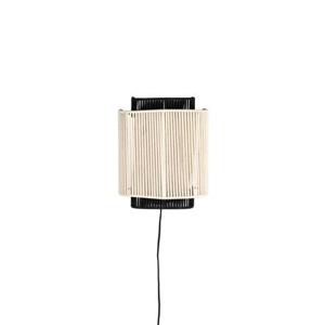 Dutchbone Elon Wandlamp Beige| Zwart