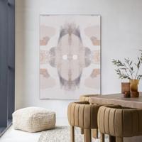 Urban Cotton Wandkleed 'Chiru Antelope' 145 x 190cm in Frame - black